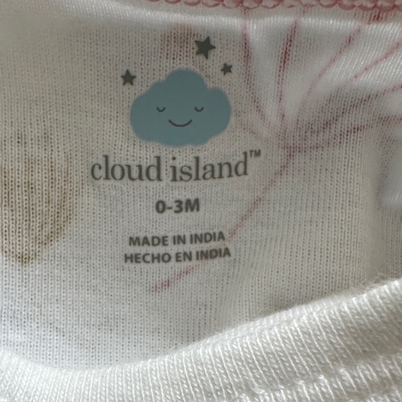 Cloud Island Pink and Olive Bodysuits and Pants Set of 3 Pants 2 Onesies | 0-3M - Picture 2 of 8